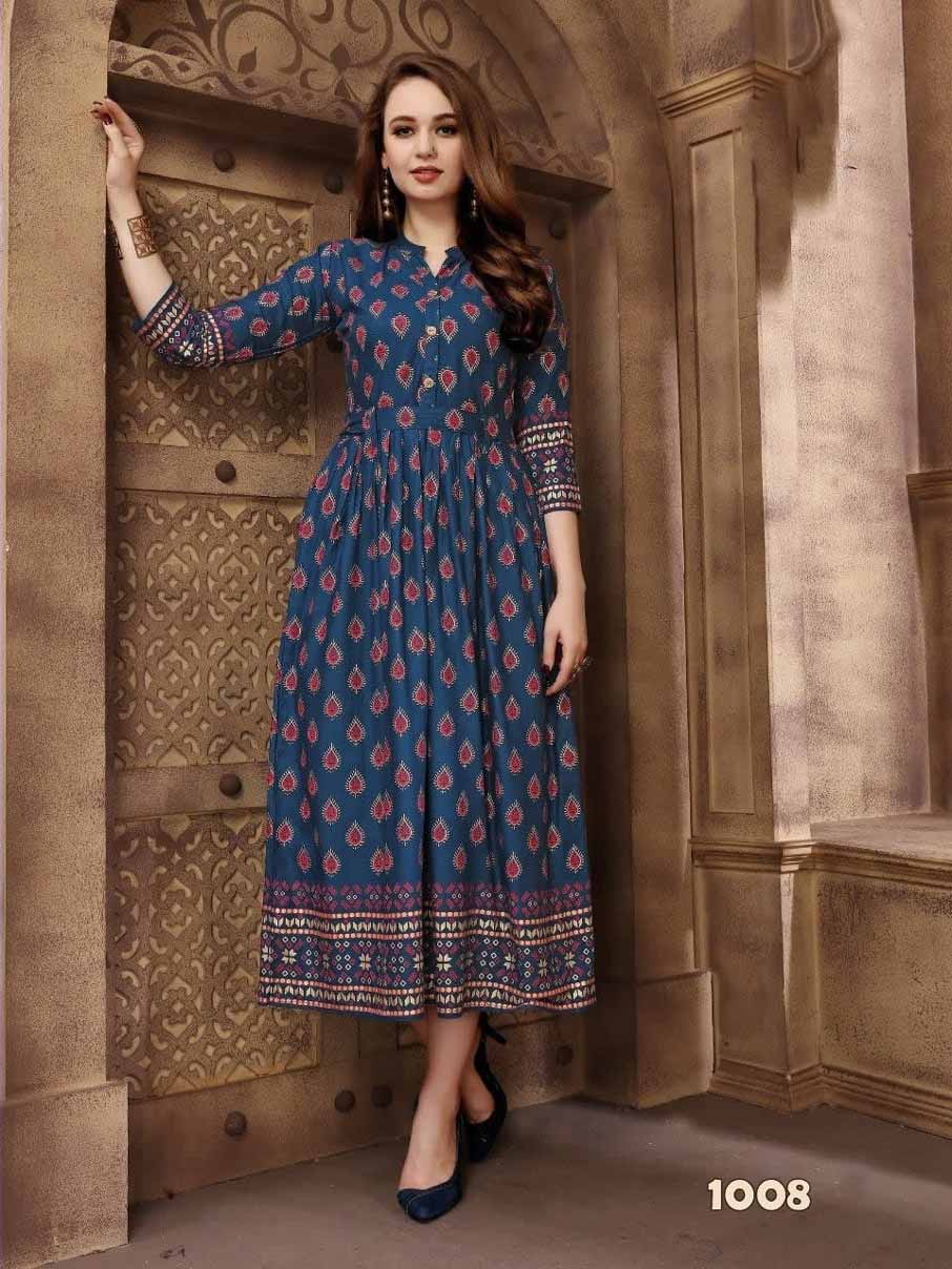 Fabfirki Kitty Party Vol-1 Plain Print Wholesale Kurta Fabfirki Kitty Party Vol-1 Plain Print Wholesale Kurta